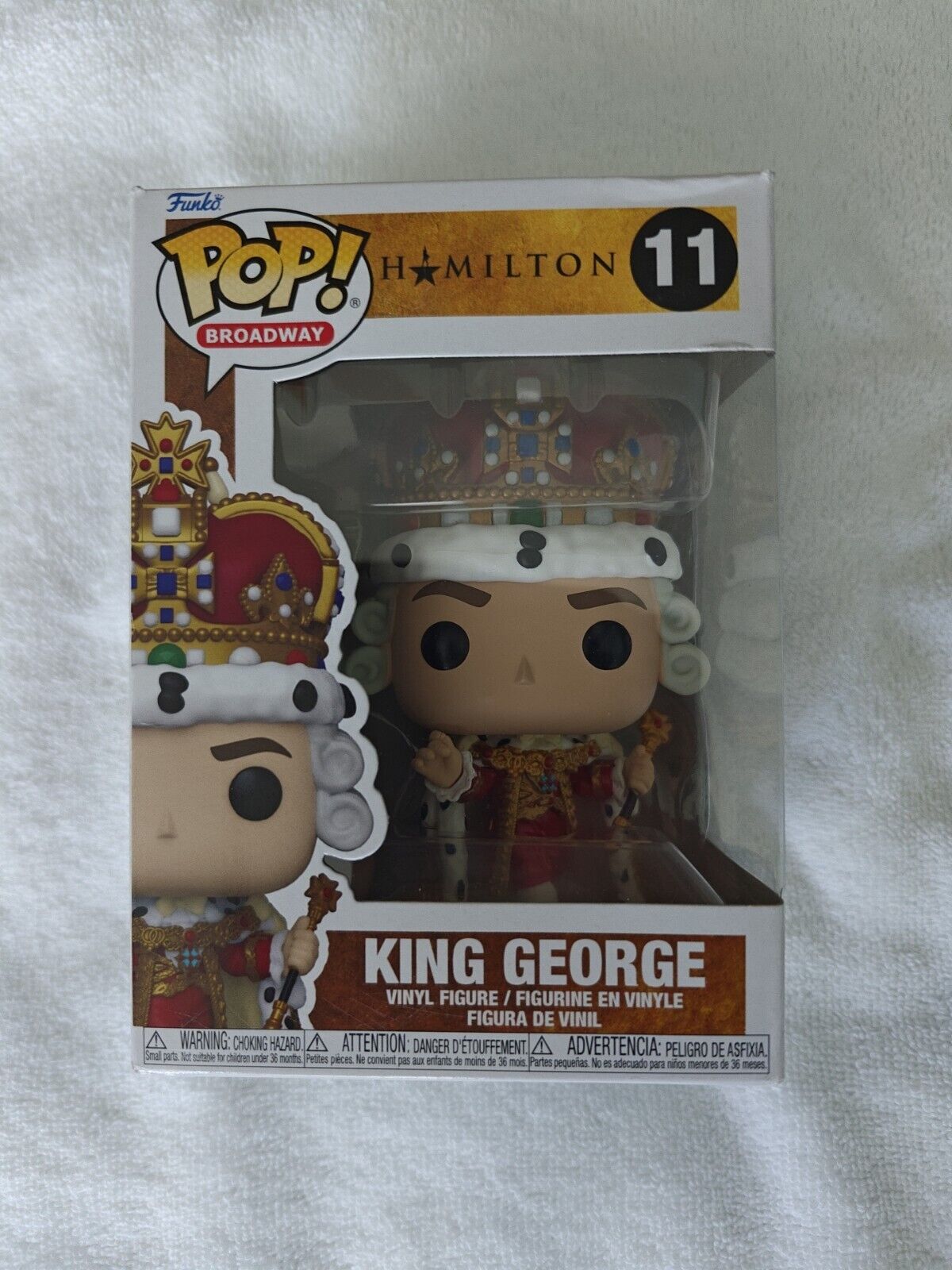 Funko Pop Hamilton - King George #11 - [Damaged box, See Pics]