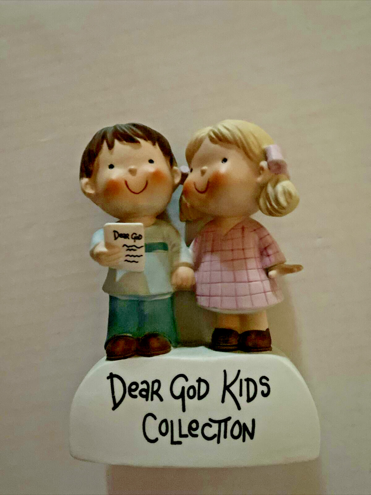 Vintage Dear God Kids Collections Boy and Girl 1982 Figurine