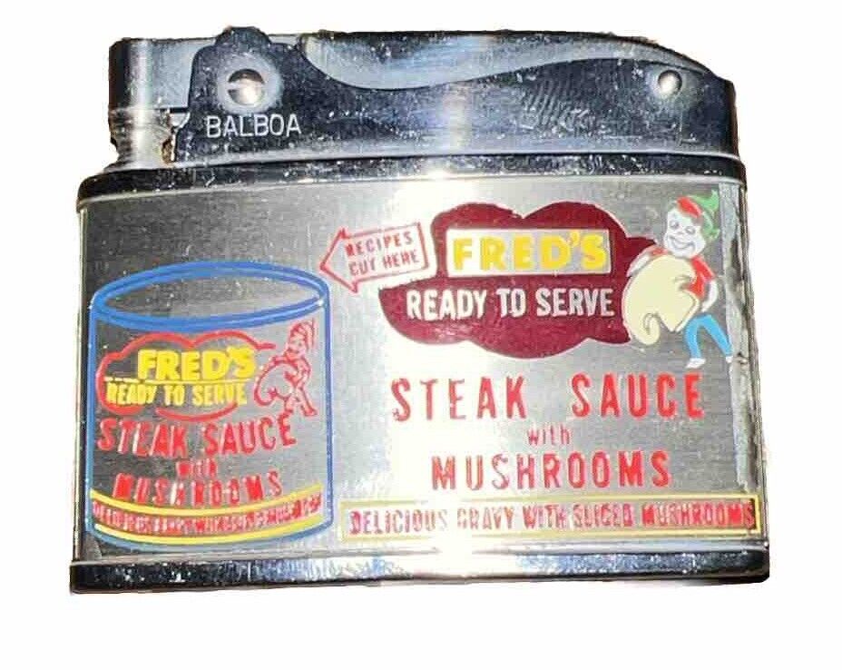 Vintage Wellington Balboa Fred’s Ready To Serve Flat Lighter