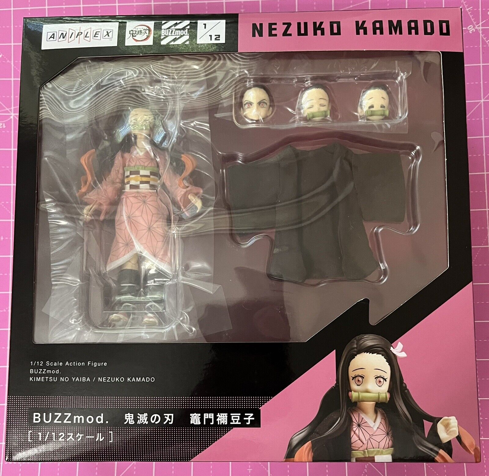 BUZZmod Demon Slayer Kimetsu No Yaiba 1/12 Nezuko Kamado Action Figure