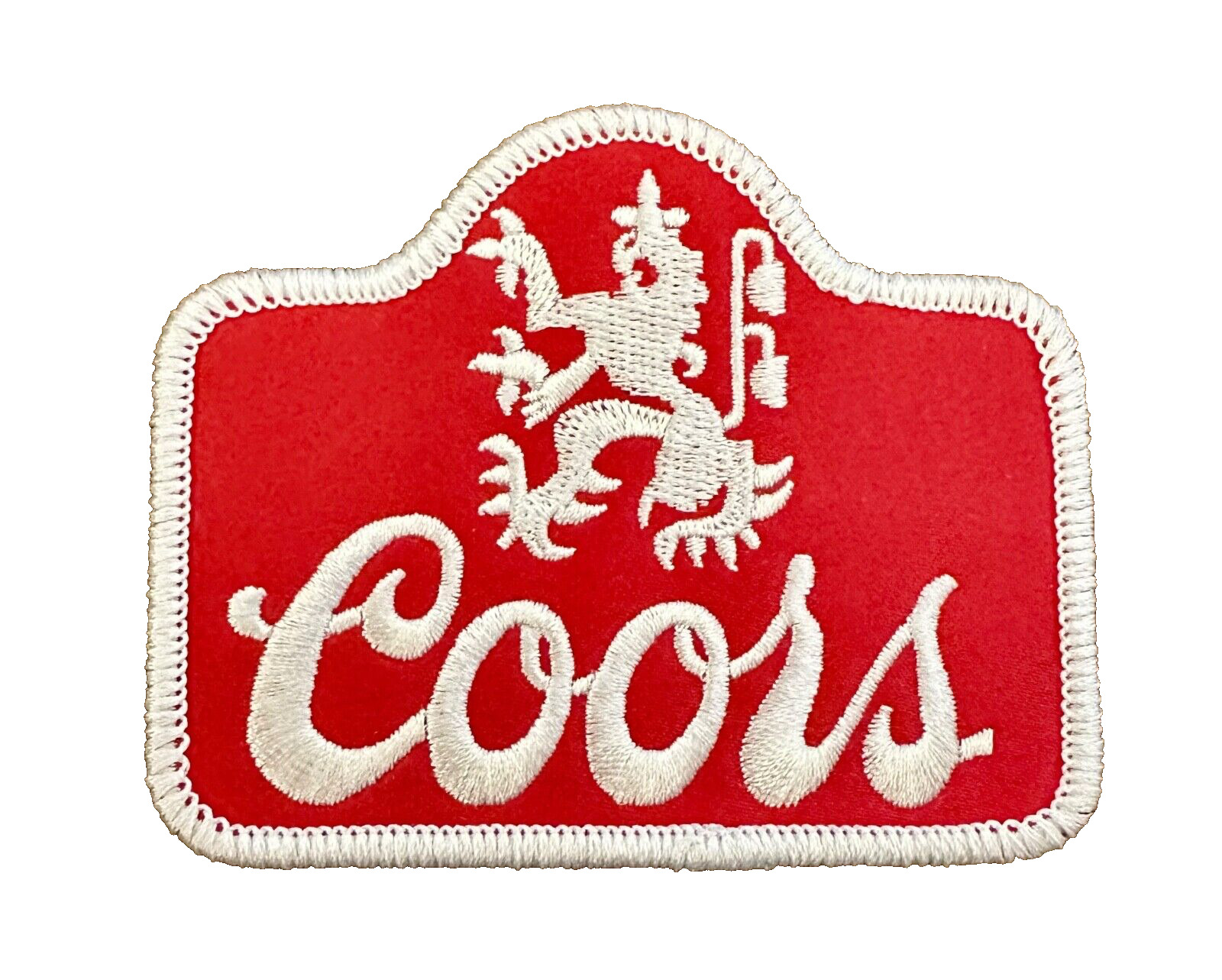 FABULOUS VINTAGE STYLE COORS BEER EMBROIDERED IRON-ON PATCH...