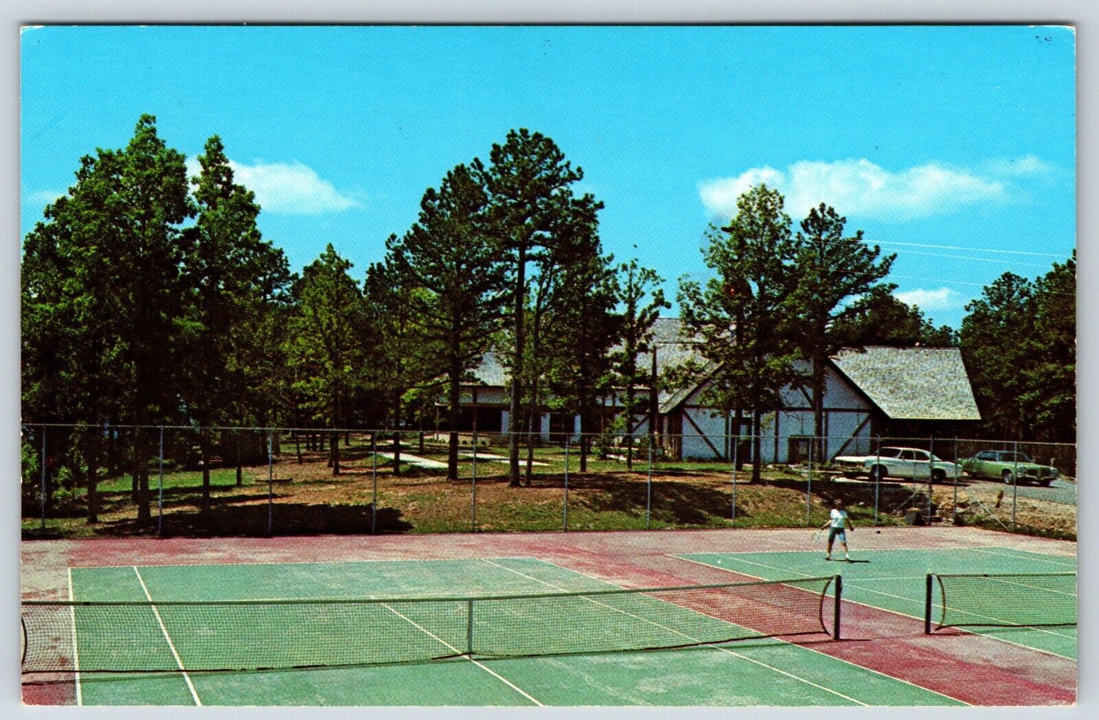 Postcard Fairfield Bay Arkansas Your Space In The Sun Tennis Court