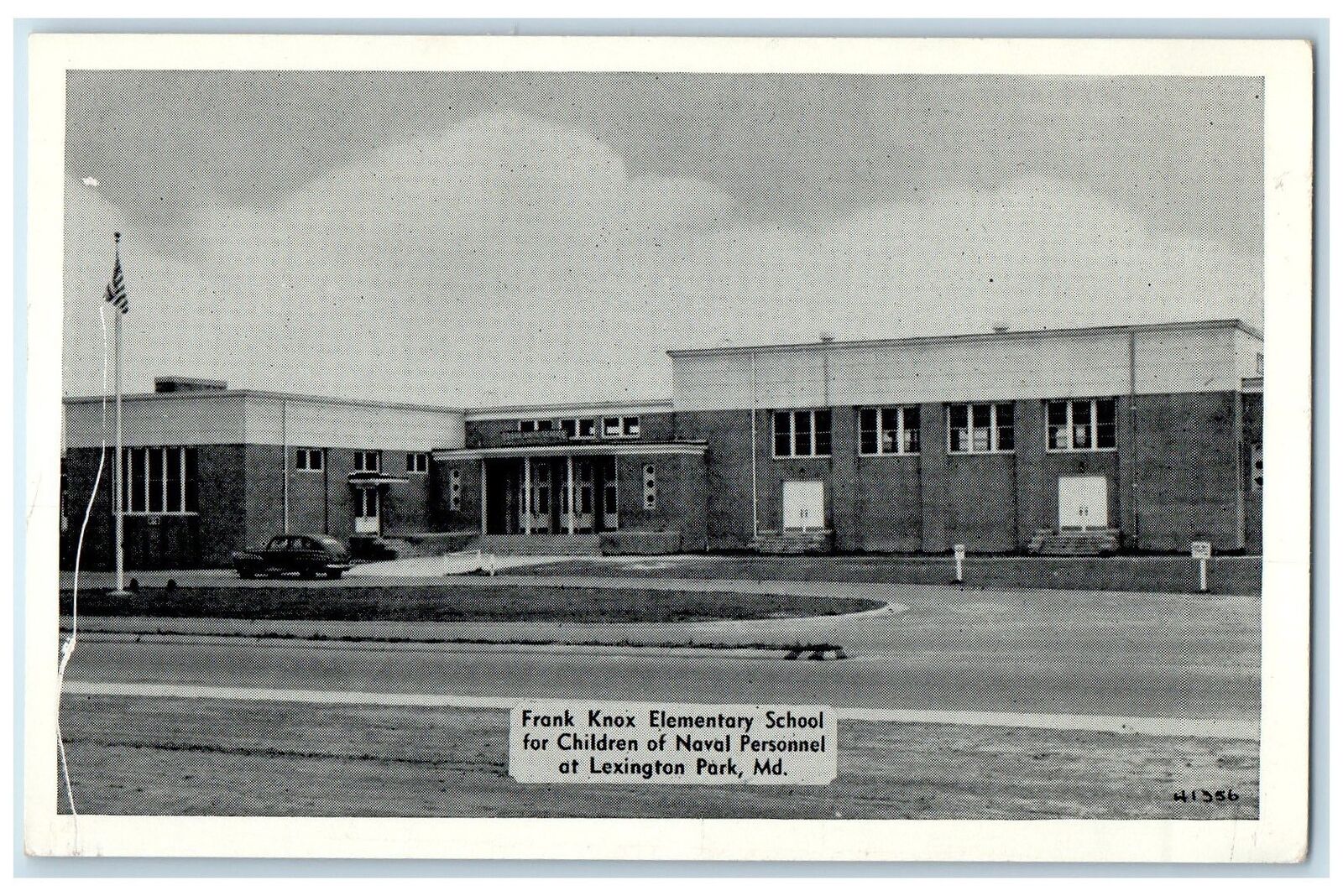 c1950’s Frank Knox Elementary School Children Lexington Park Maryland Postcard