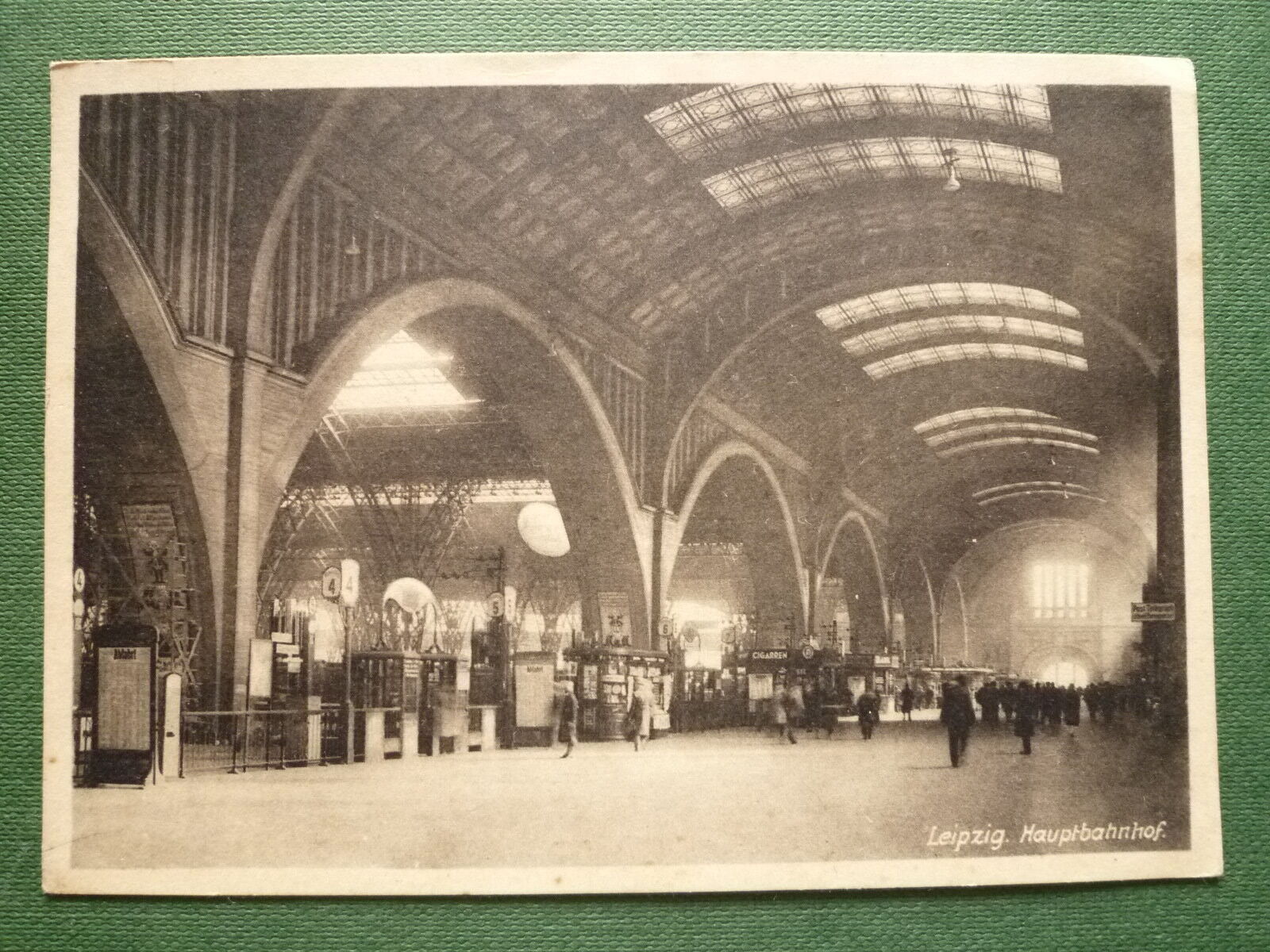 Ak Leipzig, Main Railway Station,Interior,Interior View,Postal Not Used