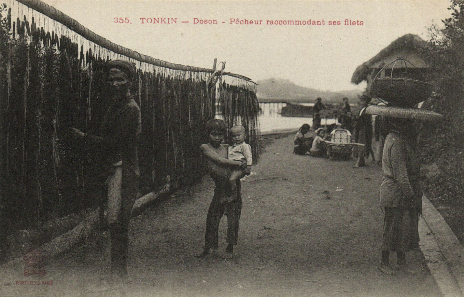 PC CPA VIETNAM, INDOCHINA, TONKIN, DOSON, SINNER, Vintage Postcard (b20251)