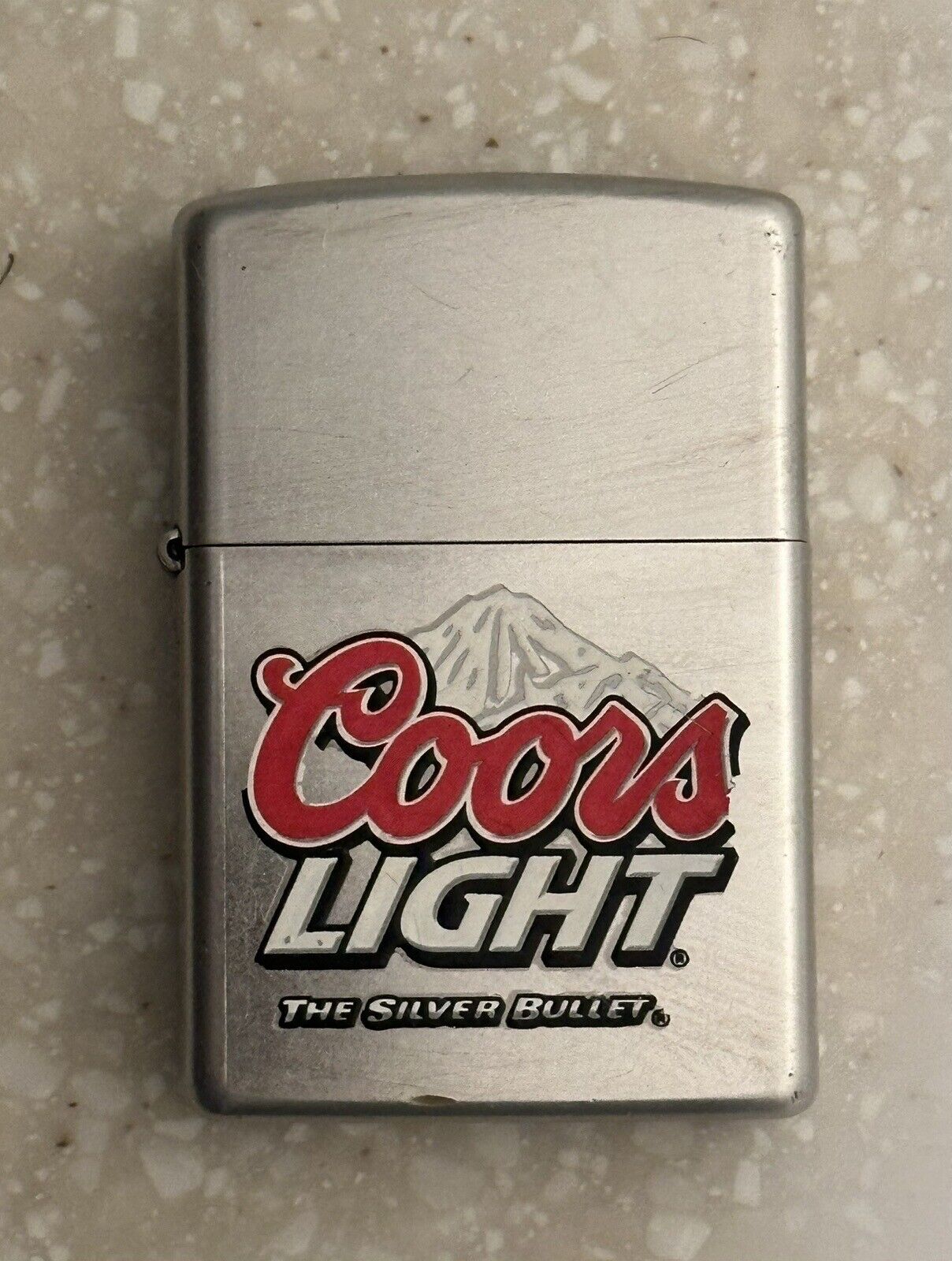 Zippo 2010 Coors Light Silver Bullet Chrome Lighter