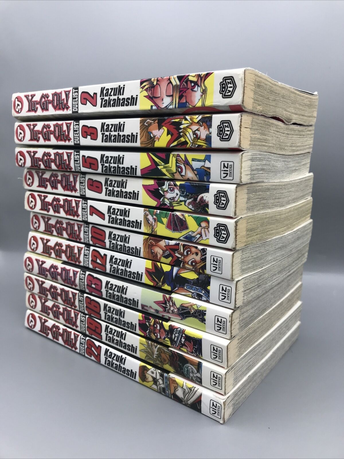 Yu-Gi-Oh Duelist Viz OOP RARE English Manga, Volumes 2-3,5-7,10,12-13,16,19,22