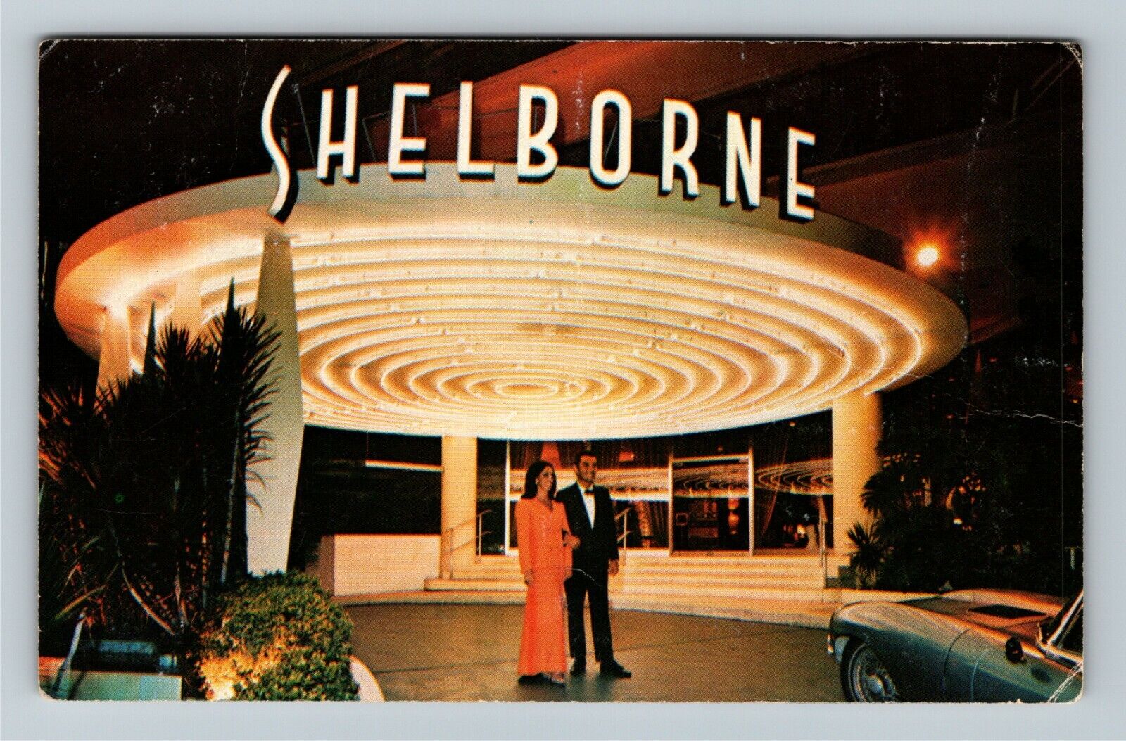 Miami Beach FL-Florida, The Shelborne, Antique Vintage Souvenir Postcard