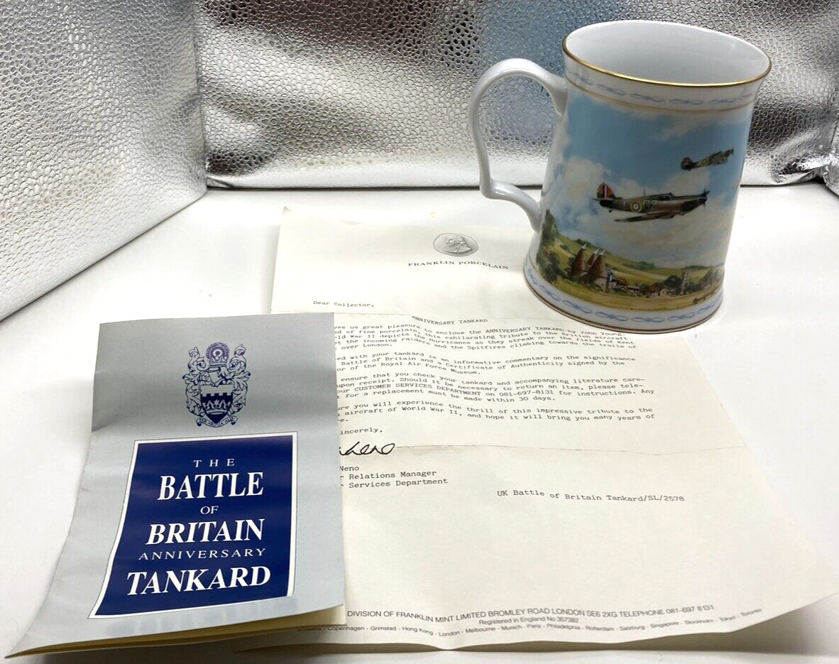 ROYAL AIR FORCE MUSEUM 50th ANNIVERSARY OF THE BATTLE OF BRITAIN TANKARD 1990