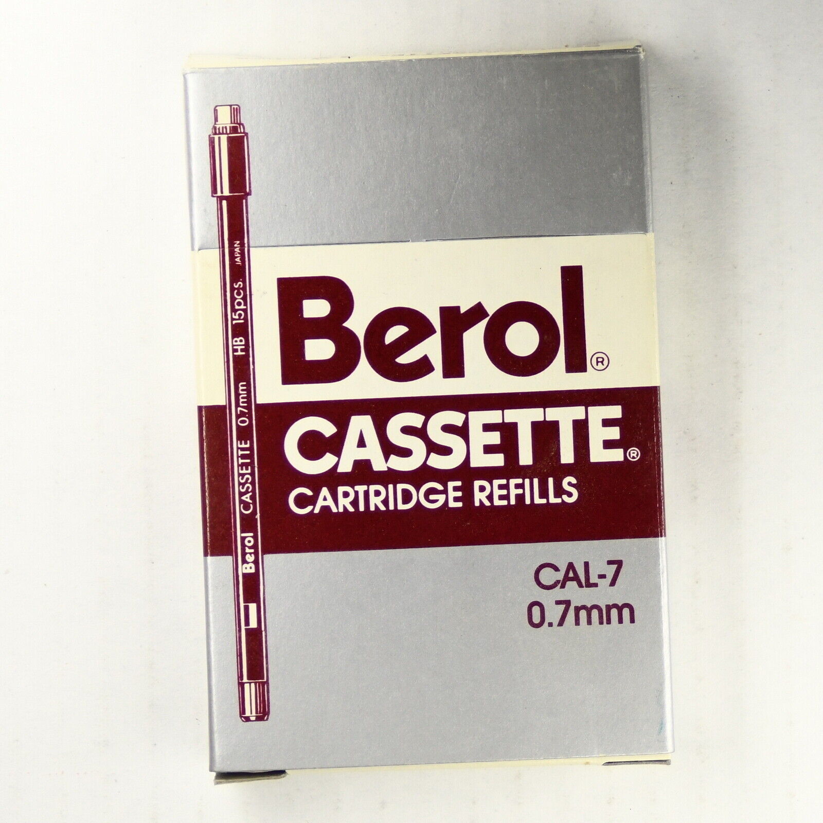 Vintage Berol Refill Leads Cassette for Mechanical Pencil 0.7mm HB 12/box