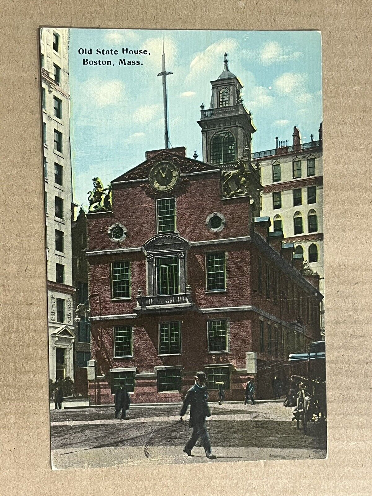 Postcard Boston MA Massachusetts Old State House Vintage PC
