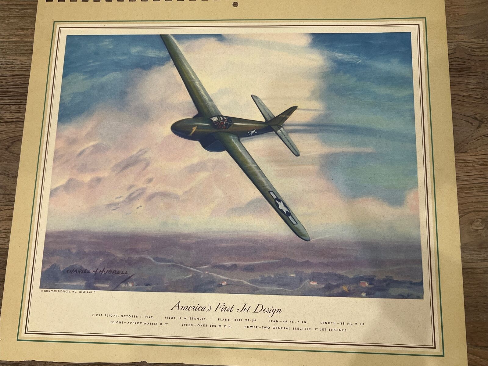 America’s First Jet Design1942 , Print By Charles HUBBELL