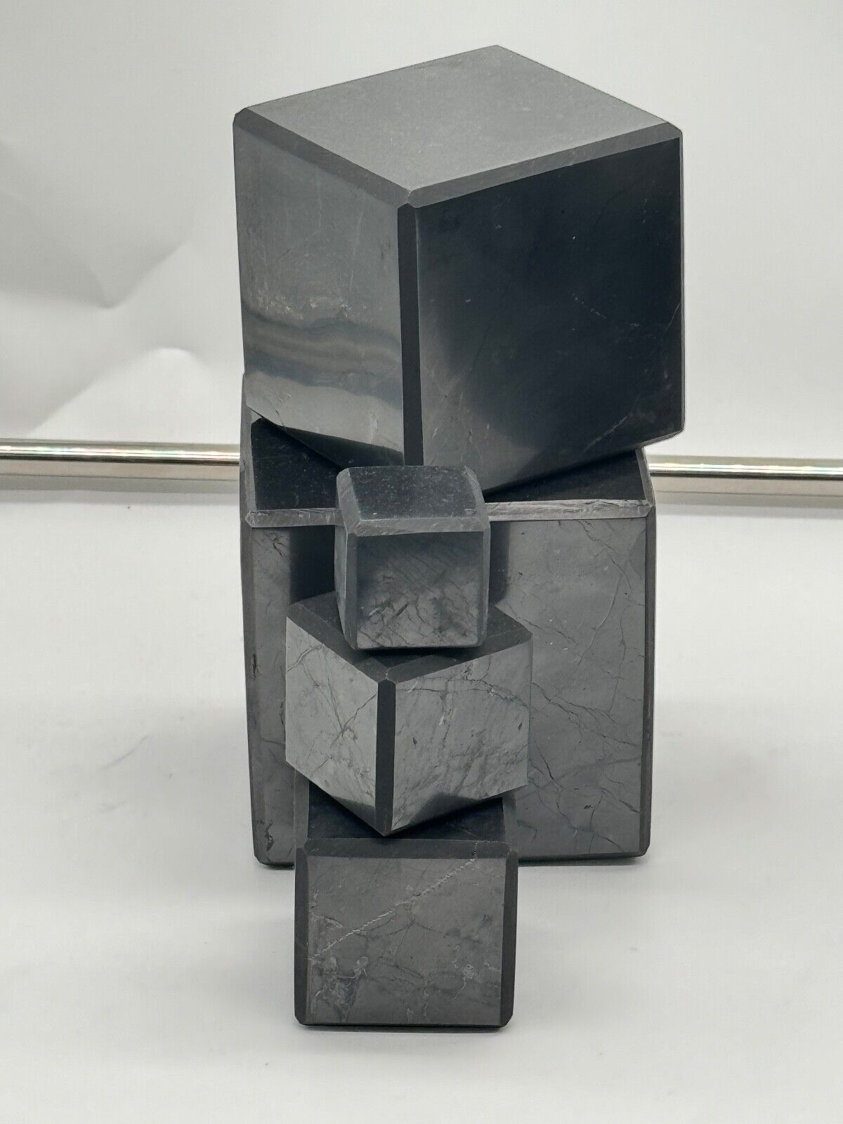 Shungite Limited 5 Pc Set Collectors Ed. Cube Shape Polished Karelian Shungite