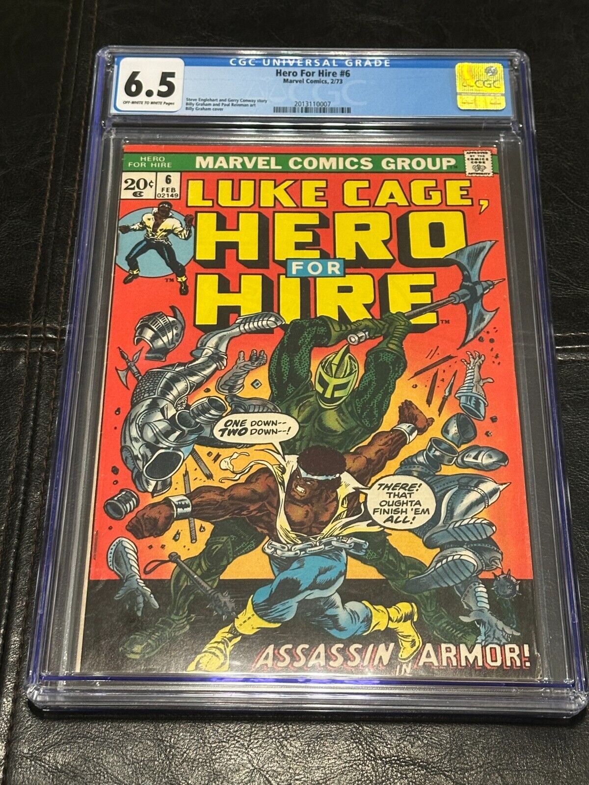 Hero for Hire #6 CGC 6.5 1973 Marvel Comics 02/73 LUKE CAGE