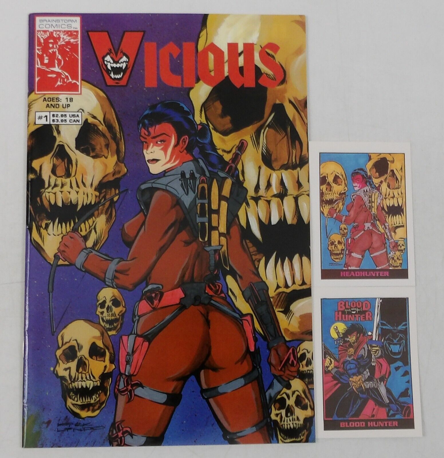 Vicious #1 FN Limited Trading Card Edition - Brainstorm Comics - Bad Girl