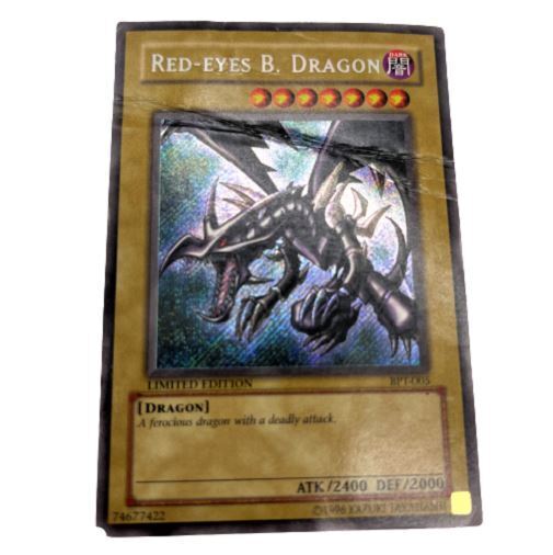 Yugioh Red Eyes Black Dragon Card BPT-005 Secret Rare Limited Edition Holocard