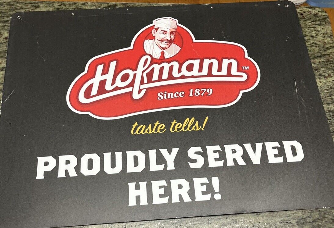 Vintage Hoffman Sign 1980S Metal Bakery 24” x 18”