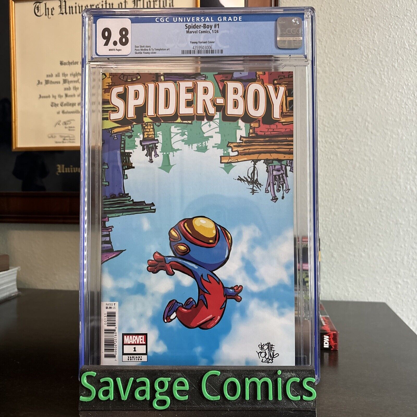 Spider-Boy #1 CGC 9.8 Young Variant Cover C Key 1st Print Marvel Comics Mint New