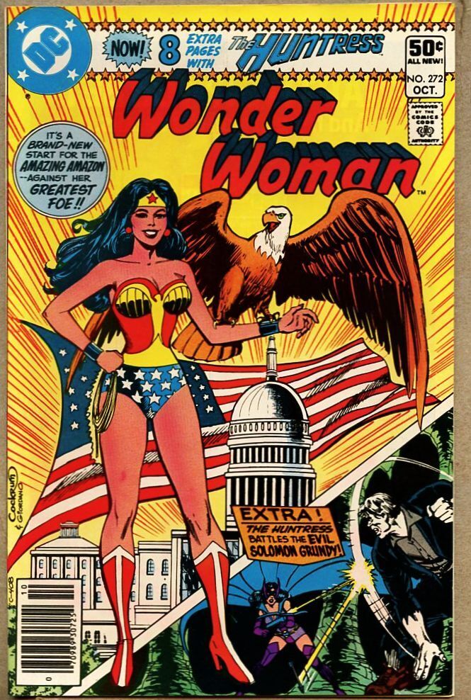 Wonder Woman #272-1980 fn+ 6.5 Cockum classic cover Solomon Grundy Huntress 