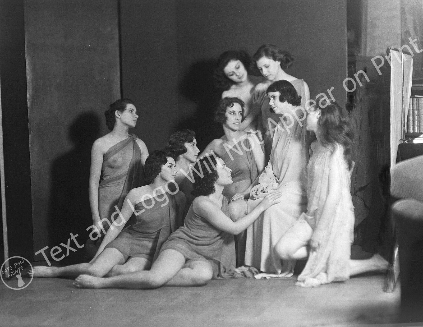1934 Ethel Mandel Dancers Vintage Old Photo 8.5\