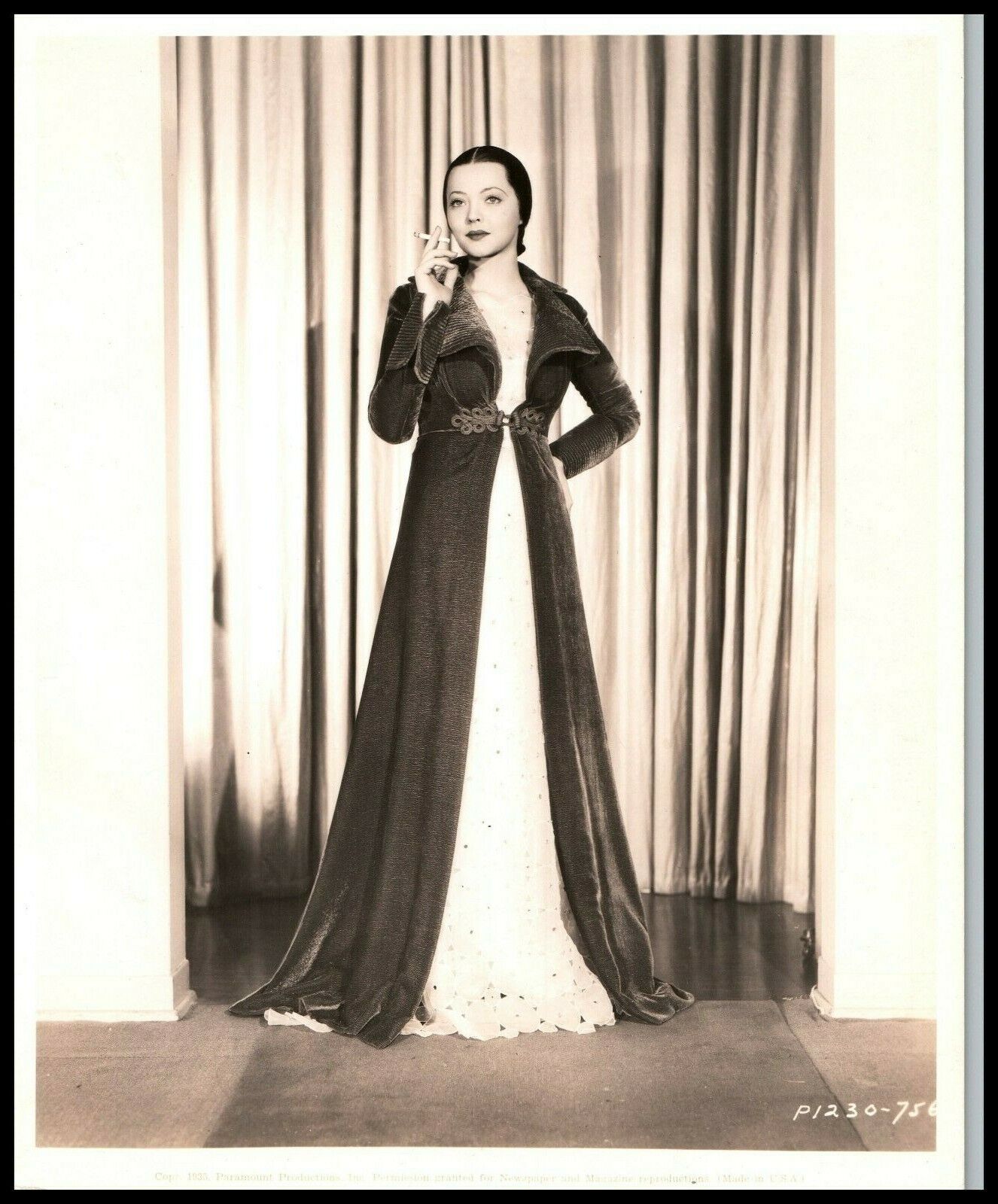 Brilliant Beauty SYLVIA SIDNEY Orig PRE-CODE 1935 Hollywood Glamour PHOTO 513