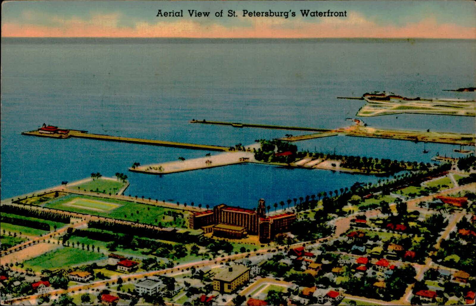 Postcard: H Aerial View of St. Petersburg\'s Waterfront
