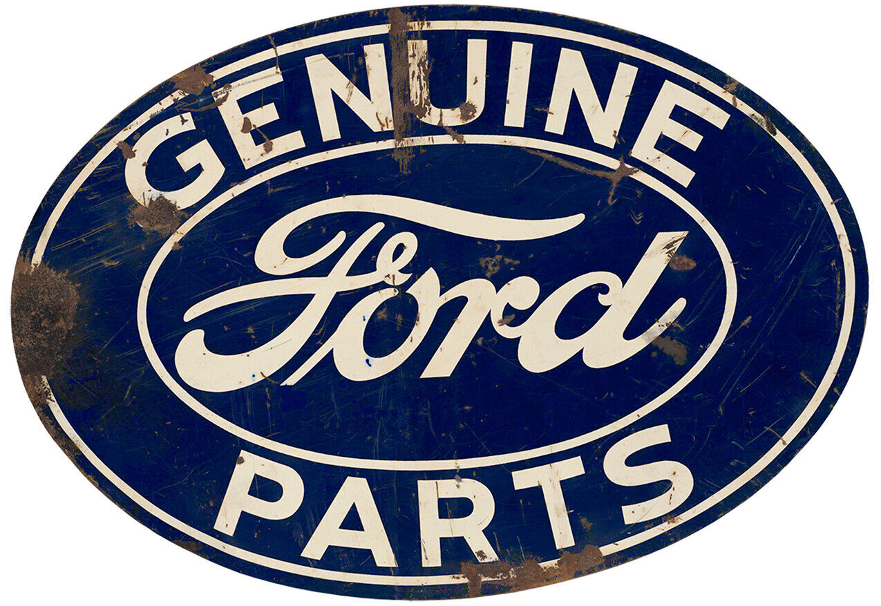 FORD GENUINE PARTS ADVERTISING METAL SIGN