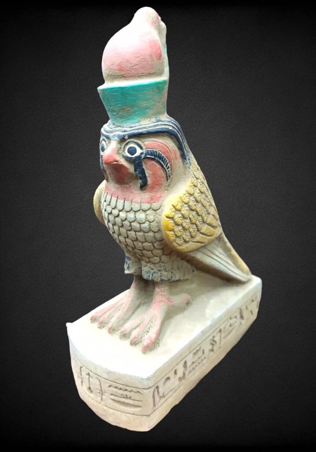Museum of the Pharaonic Horus Statue the rare falcon god,antiquities of Egypt BC