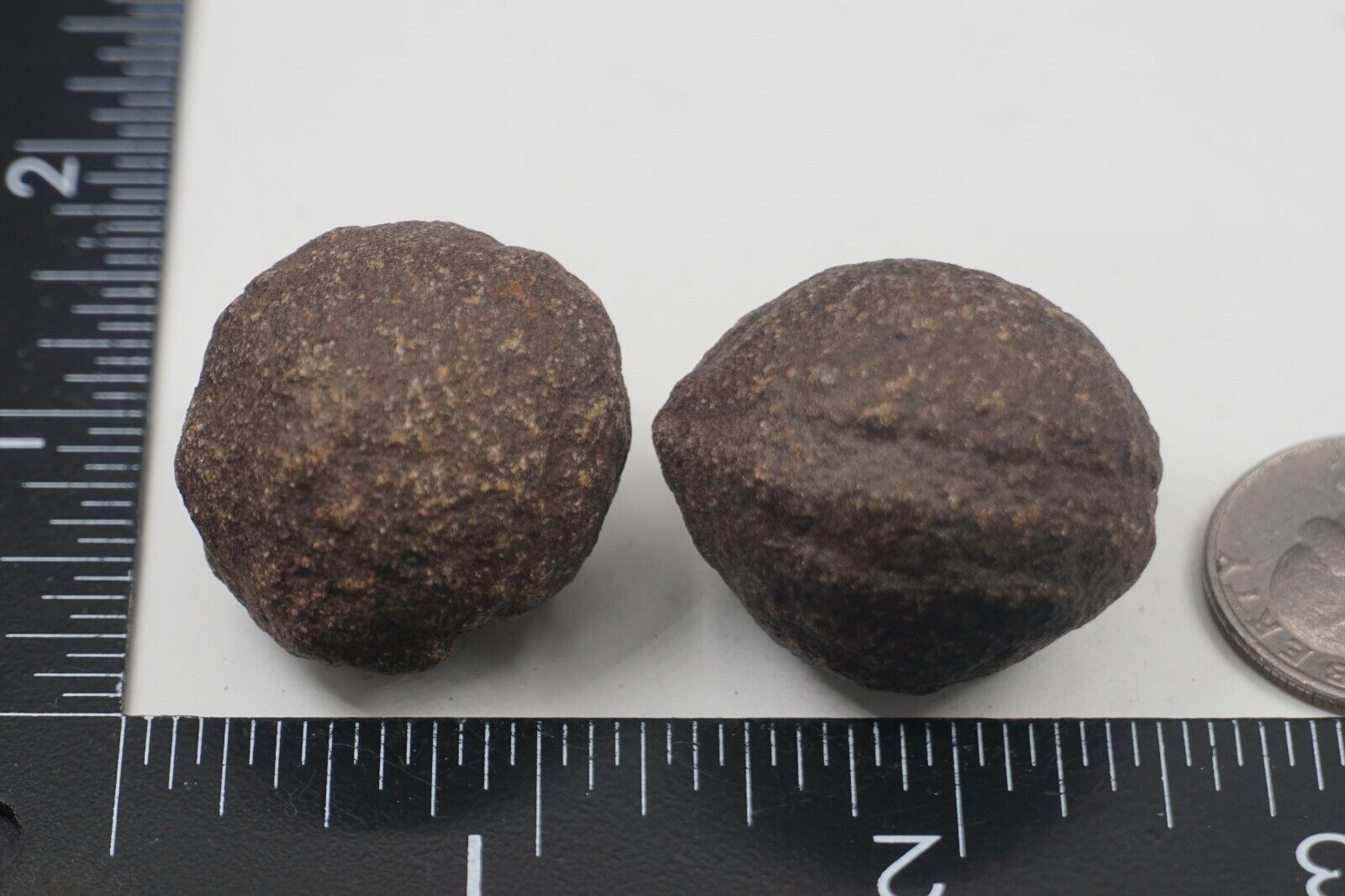 Moqui Marbles - Pair - 53g - PRE-BAN  (Shaman Stone, Sandstone Concretion) #rep8