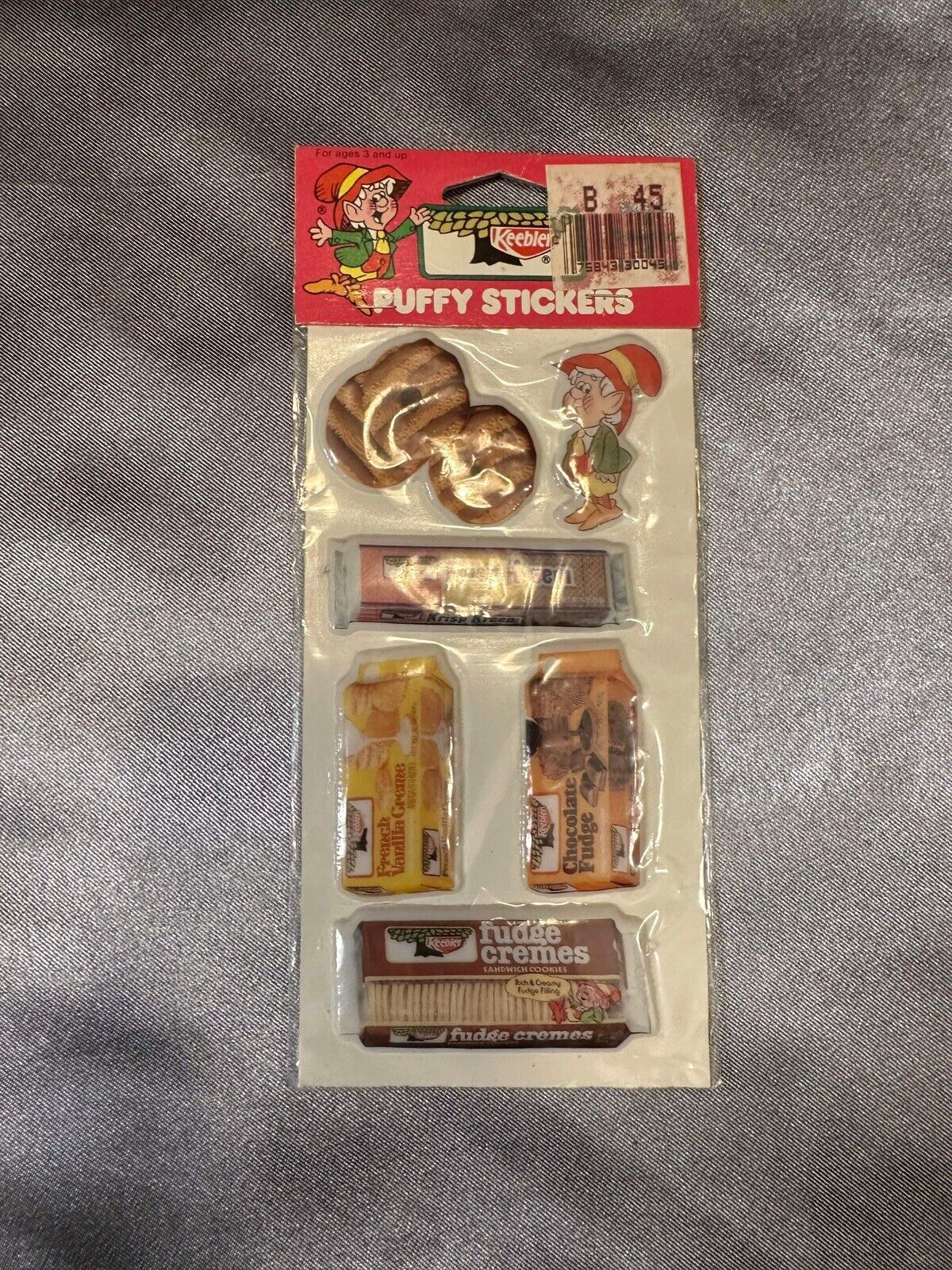 NEW Vintage 1980 Keebler Elves Puffy Stickers