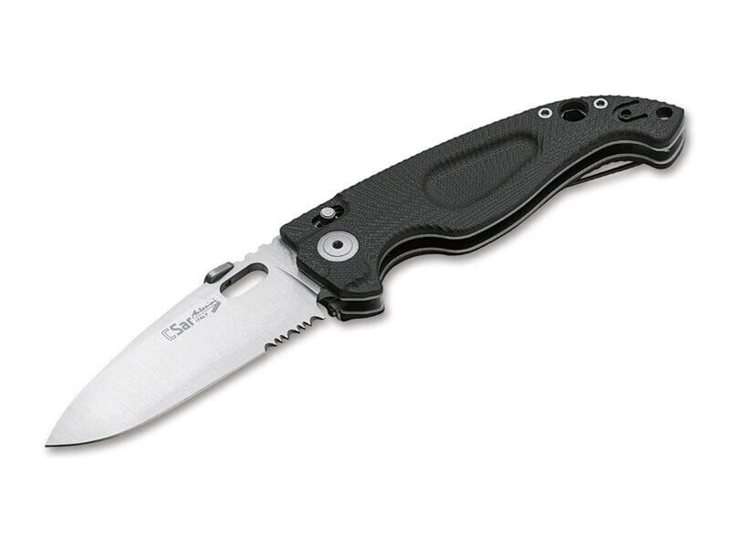 Antonini C-Sar N/L Folding Rescue Pocket Knife Black G10 Handle Lionsteel