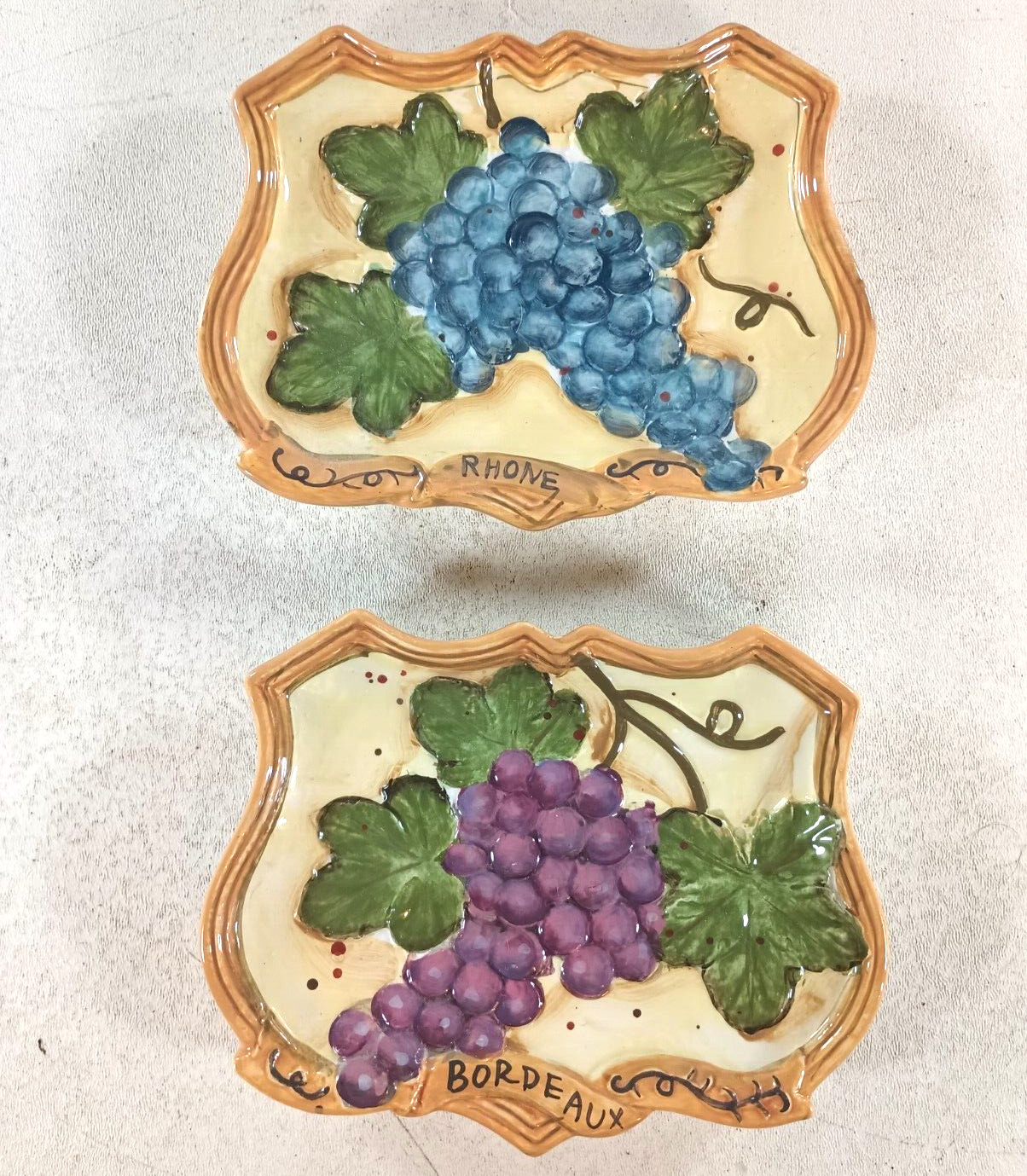 Wine Plates Bordeaux & Rhone 6.5\