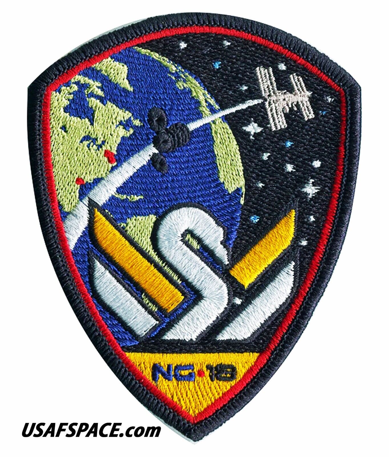 Authentic CYGNUS NG-18- Northrop Grumman- CRS ISS Mission- AB Emblem SPACE PATCH