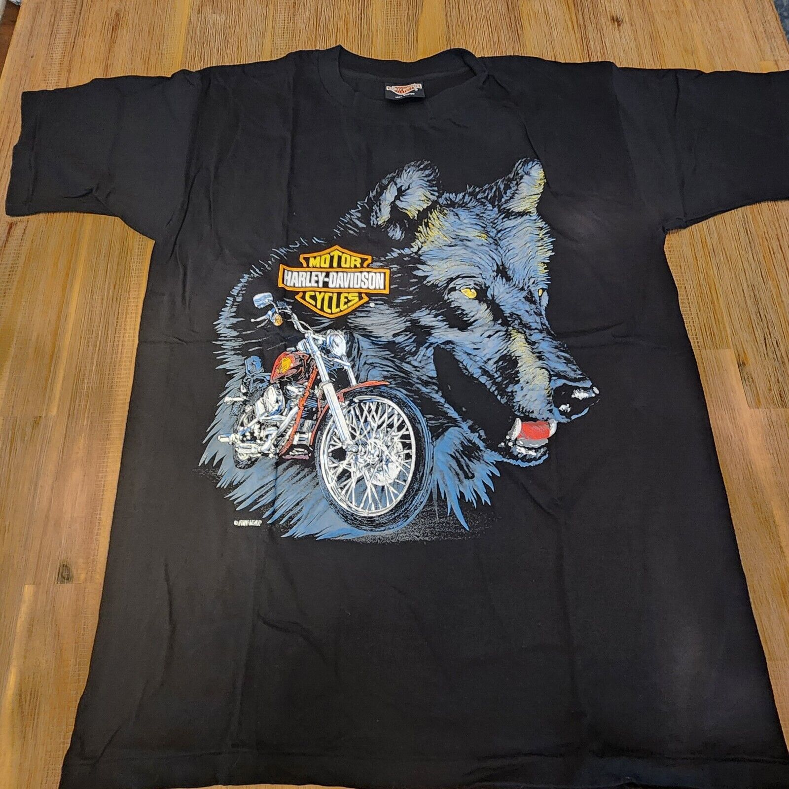 Vintage 90’s Harley Davidson Wolf\'s Head T-shirt - NEW, UNWORN