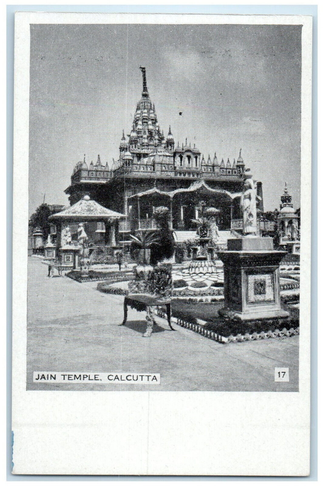 c1930\'s Scene at Jain Temple Calcutta India Unposted Vintage Postcard
