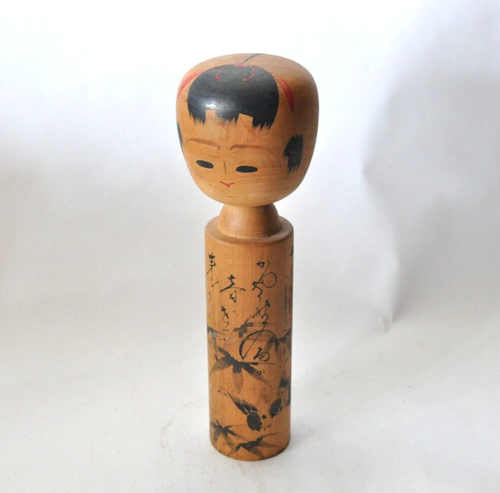 Kokeshi Rare vintage 21cm*6.5cm wooden traditional beautiful doll made in Japan