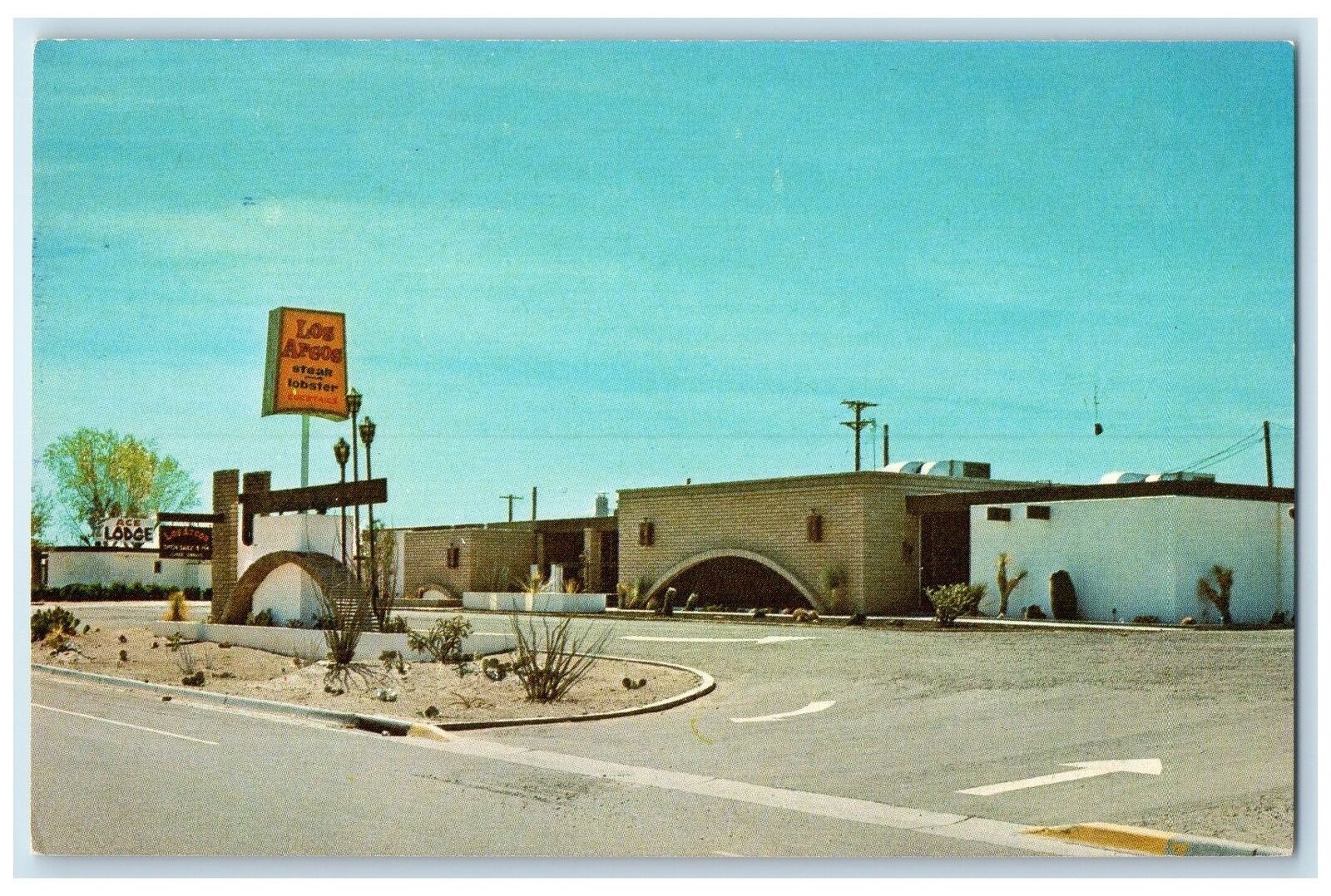 c1960s Los Arcos Steak House And Lounge Truth Or Consequence New Mexico Postcard