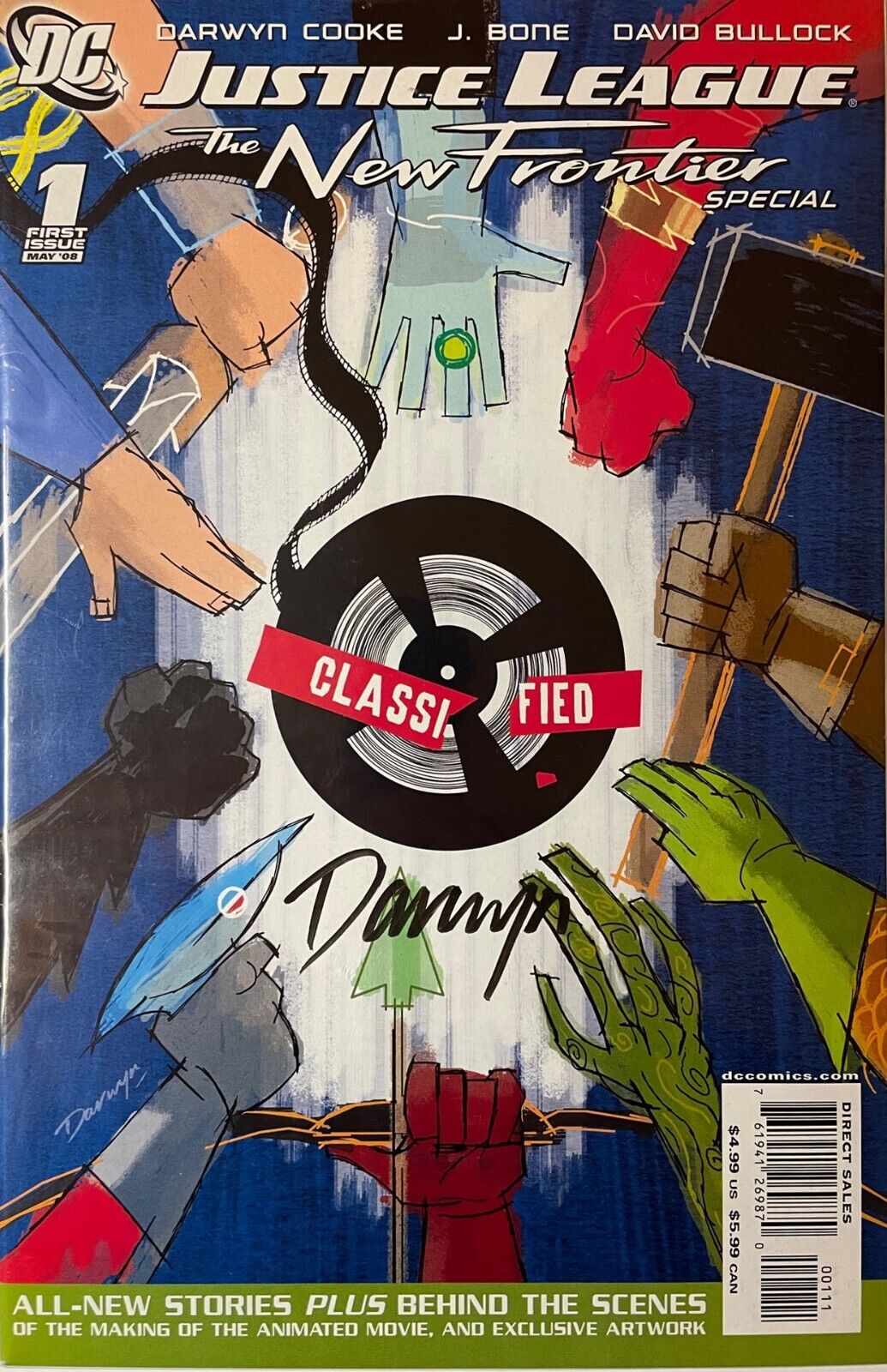 Justice League NEW FRONTIER Special #1 DC - SIGNED / AUTOGRAPHED by DARWYN COOKE