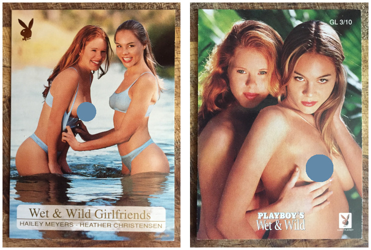 2001 Playboy Wet & Wild Chase GIRLFRIENDS Heather Christensen/Hailey Meyers #GL3