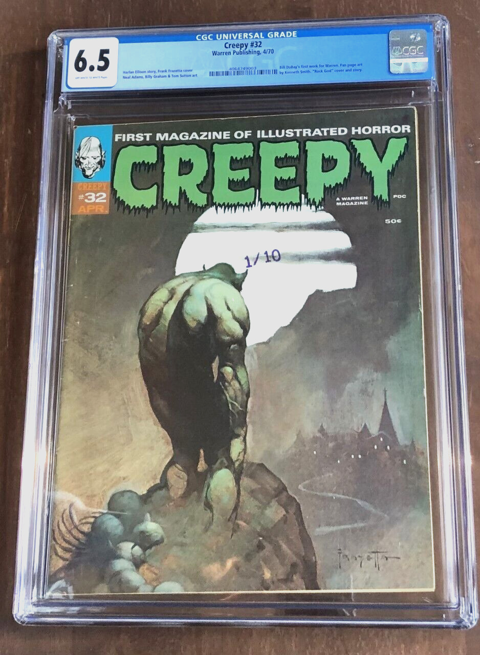 Creepy #32 CGC 6.5 (Warren 1970) Horror Magazine Frank Frazetta Classic Cover