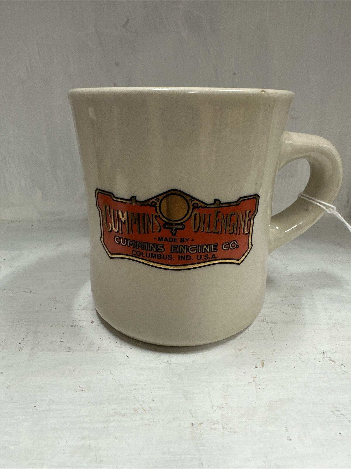 Vintage Retro Style Cummins Oil Engines Heavy Ceramic Coffee Mug