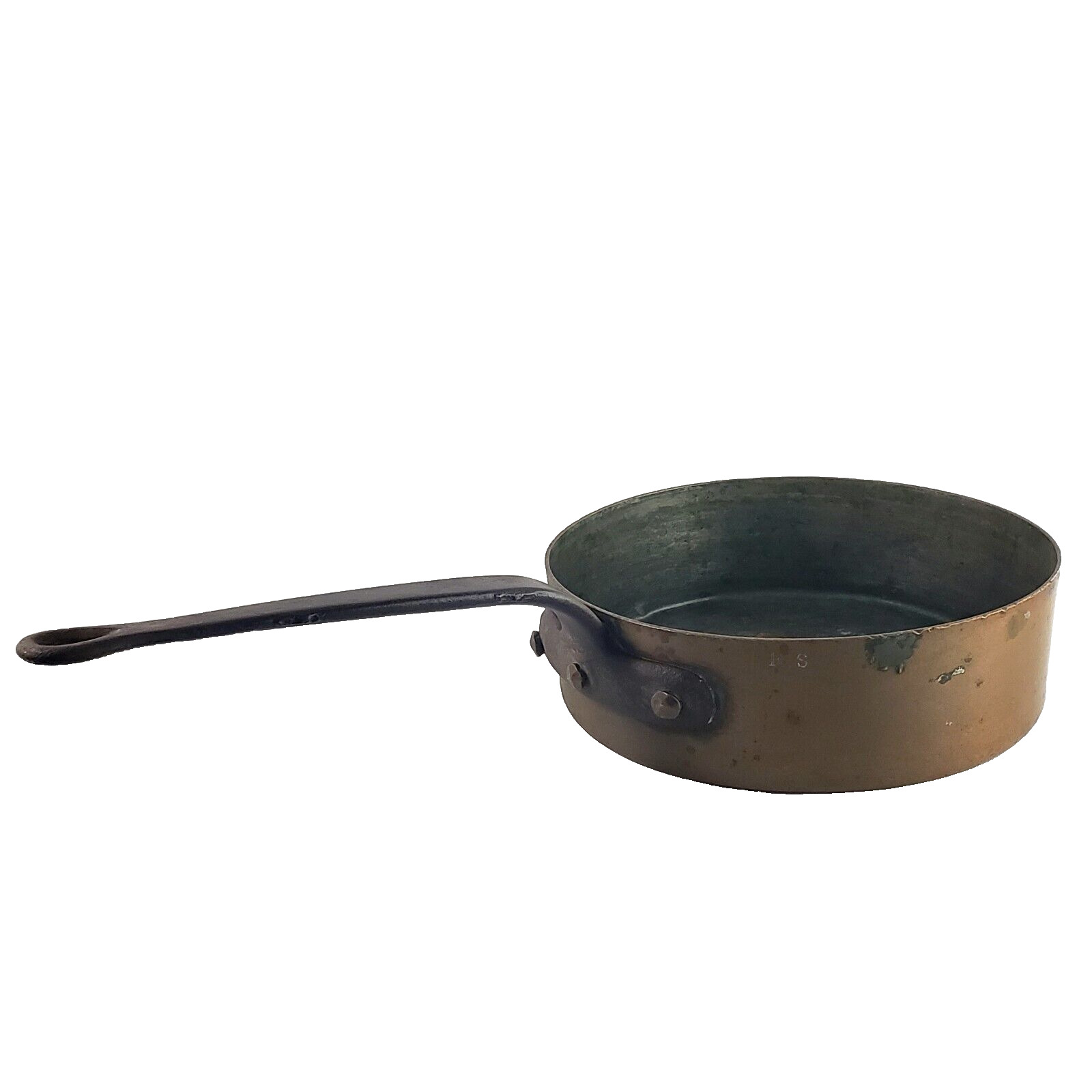 Antique Copper Saute Pan by Bramhall Deane Co New York Teardrop Handle