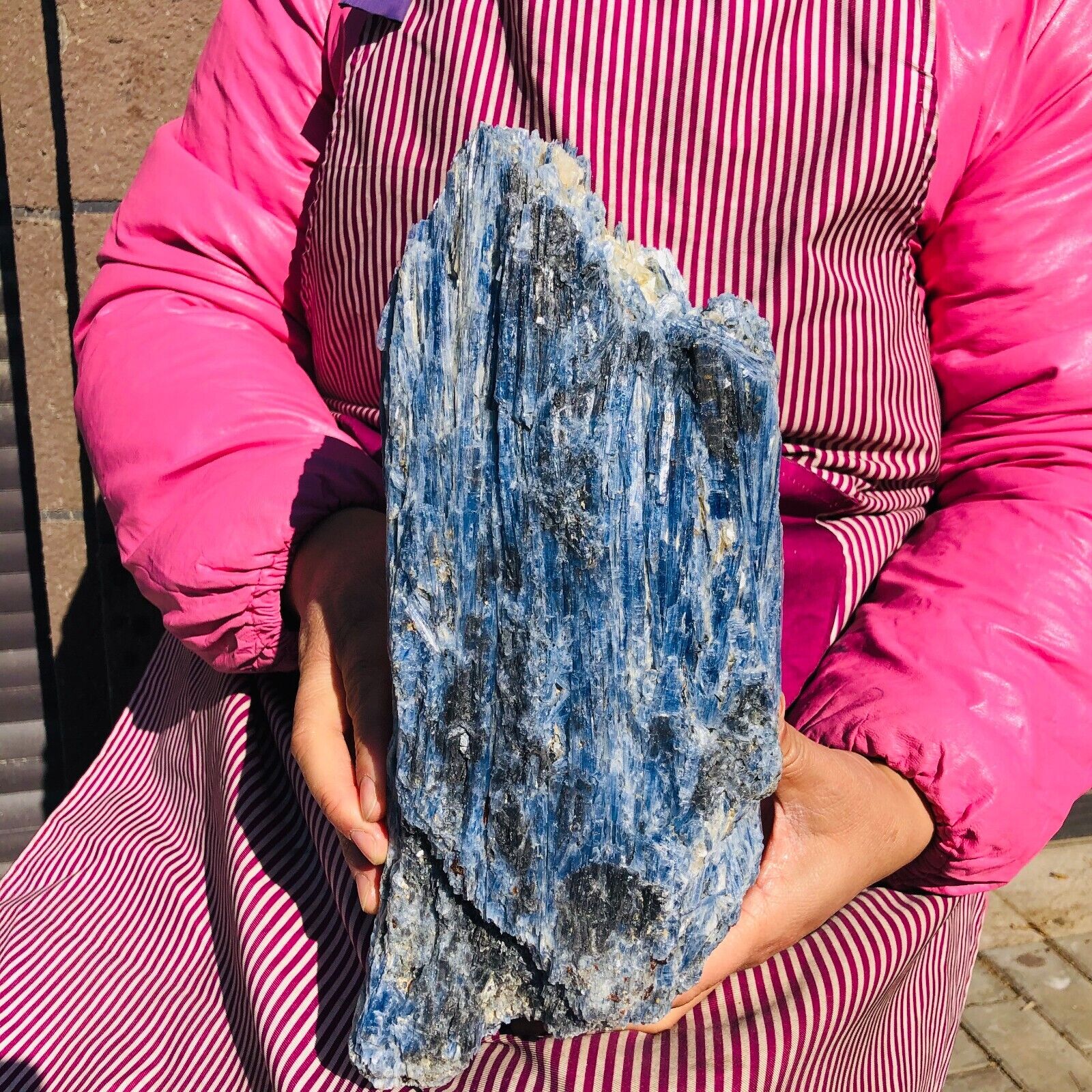 12.76LB  Rare Natural Beautiful Blue Kyanite With Quartz Crystal Specim