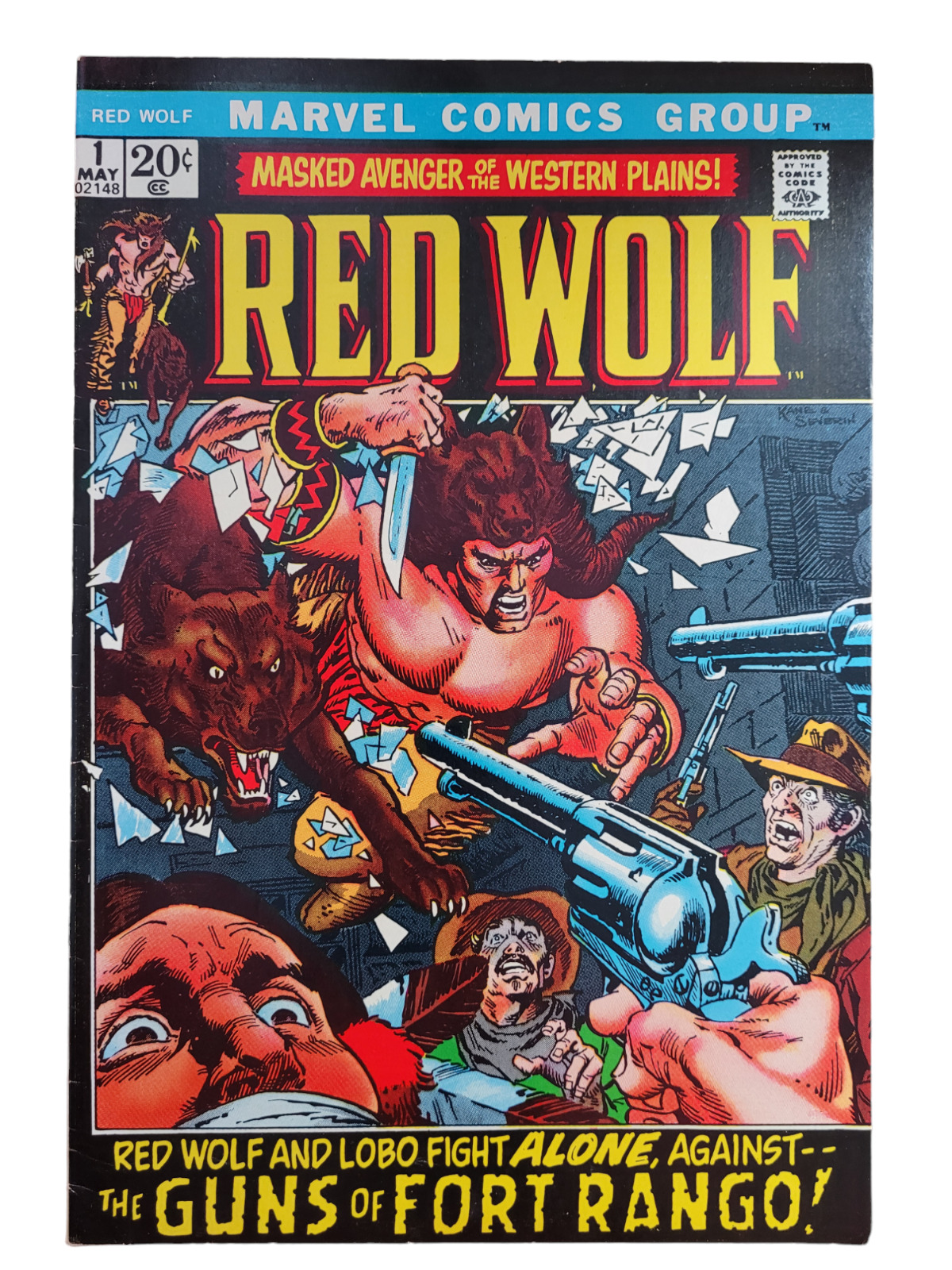 Red Wolf #1 Marvel 1972 Key Issue Gil Kane VG+ VG/FN Range Raw Vintage Comic