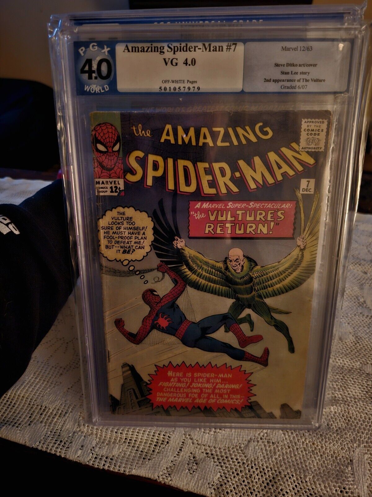 AMAZING SPIDERMAN NO.7 PGX 4.0 2ND FULL APP. OF MCU THE VULTURE IN NEW FF MOVIE