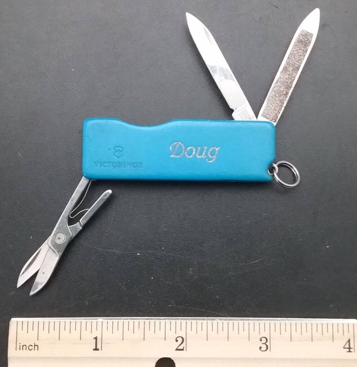 VICTORINOX Tomo BLUE Swiss Army Folding Knife w/ Scissors File
