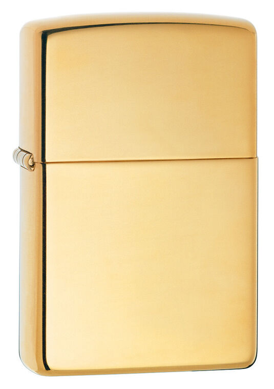 Zippo Windproof High Polished Brass Lighter, # 254B, New In Box