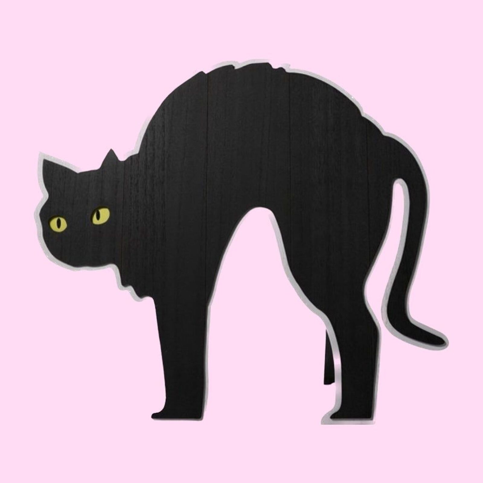 Halloween Black Cat Wooden Sign *Target Hyde and Eek*