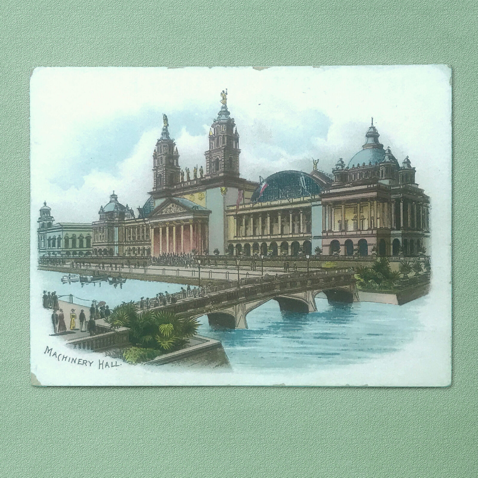 1893 TRADE CARD IMPERIAL STEEL BAR LEVER HARROW, CHICAGO COLUMBIAN WORLD'S FAIR