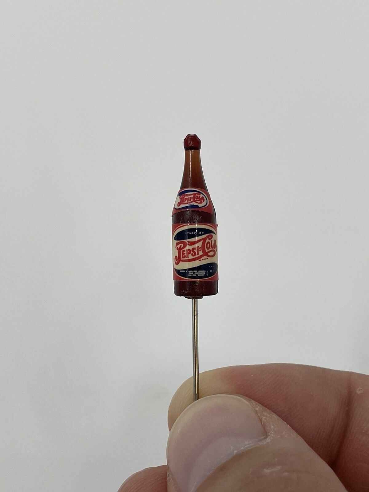 Vintage 1940s Pepsi Cola Double Dot Soda Lapel Stick Pin NOS Rare